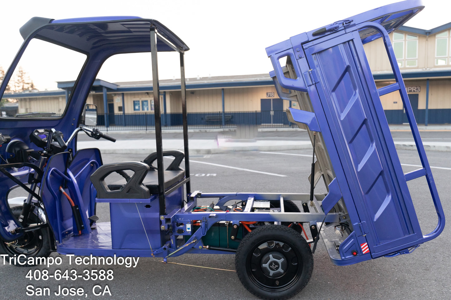 TriCampo electric haul tricycle -- Small